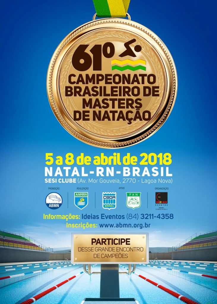 Inscrições para o 61º Brasileiro em Natal/RN estão abertas – Associação  Brasileira de Masters de Natação
