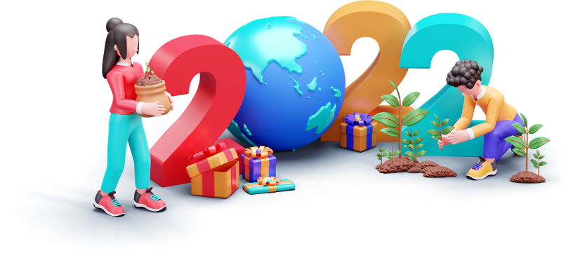Happy New Year 3D Illustration 6