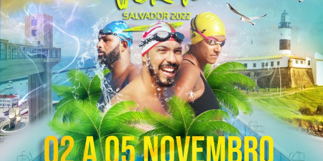 poster 68 campeonato brasileiro de master de natação salvador bahia 2022
